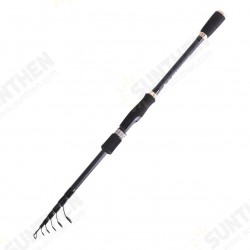 27960 L210 L240 2.1M 2.4M Carbon Telescopic Spinning Fishing Rod Super Hard Travel Sea Fishing
