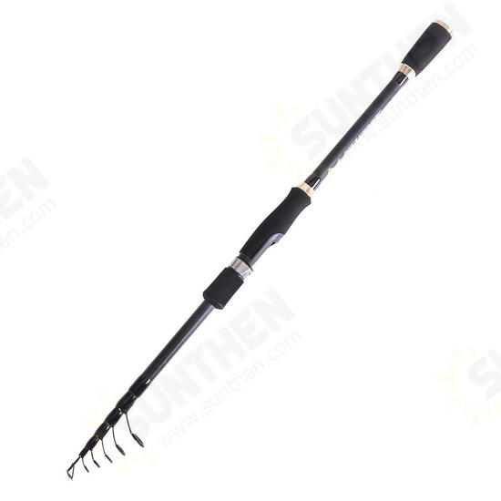 27960 L210 L240 2.1M 2.4M Carbon Telescopic Spinning Fishing Rod Super Hard Travel Sea Fishing