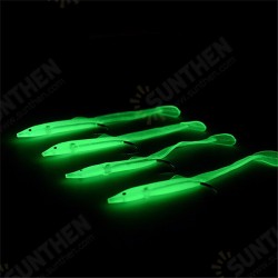 4 to10 Pcs Luminous Fishing Lure Bait Silica Gel Carbon Hooks Night Light Fishing Tackle 4 to10 Pcs Luminous Fishing Lure Bait Silica Gel Carbon Hooks Night Light Fishing Tackle
