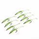 4 to10 Pcs Luminous Fishing Lure Bait Silica Gel Carbon Hooks Night Light Fishing Tackle