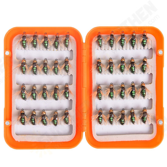 40pcs/lot Fly Fishing Lure Set Artificial Bait For Pesca Fish Fishing Hooks Tackle With Box 40pcs/lot Fly Fishing Lure Set Artificial Bait For Pesca Fish Fishing Hooks Tackle With Box