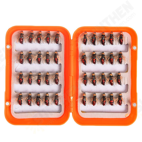 40pcs/lot Fly Fishing Lure Set Artificial Bait For Pesca Fish Fishing Hooks Tackle With Box 40pcs/lot Fly Fishing Lure Set Artificial Bait For Pesca Fish Fishing Hooks Tackle With Box