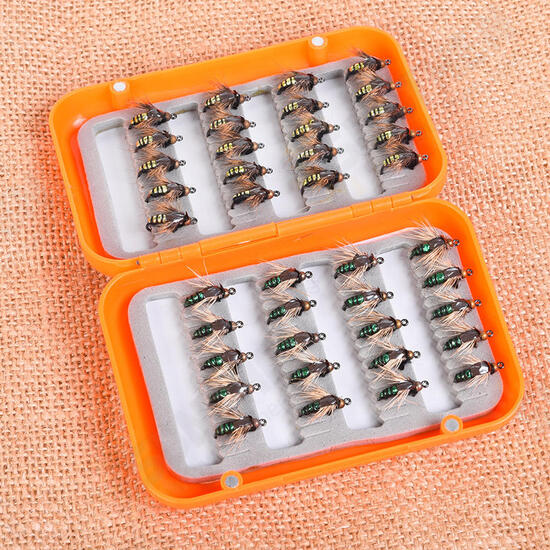 40pcs/lot Fly Fishing Lure Set Artificial Bait For Pesca Fish Fishing Hooks Tackle With Box 40pcs/lot Fly Fishing Lure Set Artificial Bait For Pesca Fish Fishing Hooks Tackle With Box