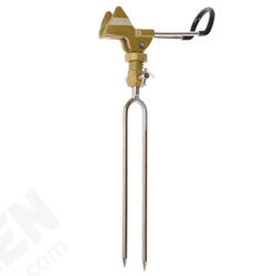 Aluminum Alloy Fishing Rod Holder Adjustable Handle Fishing Pole Support Stand Metal Ground Aluminum Alloy Fishing Rod Holder Adjustable Handle Fishing Pole Support Stand Metal Ground