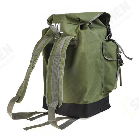Canvas 70L Outdoor Fishing Bag Reel Lure Storage Shoulder Bag Fishing Tackle Bag Canvas 70L Outdoor Fishing Bag Reel Lure Storage Shoulder Bag Fishing Tackle Bag