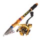 GT4000 1.8-3.6M Carbon Telescopic Fishing Rod Reel Combo Travel Spinning Fishing Pole Sets