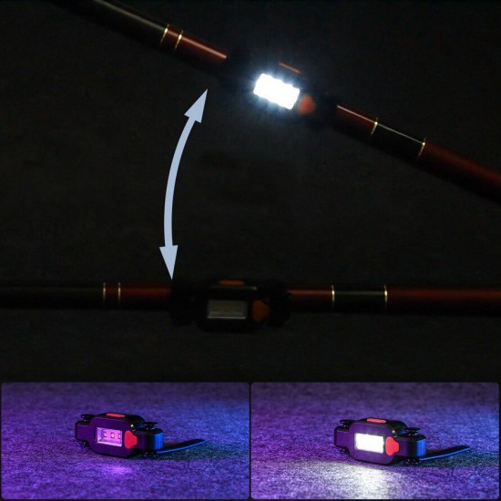 USB Charging Gravity Induction Fishing Rod's Baiting Lamp G-Sensor Fish Bite Warning Light Outdoor Fishing Tacket Induction Lighting