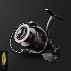 5.0:1 Max Drag 10Kg Power Fishing Reel Full Metal Spool Spinning Reel Smooth Sea Carp Fishing Reel Black 5.0:1 Max Drag 10Kg Power Fishing Reel Full Metal Spool Spinning Reel Smooth Sea Carp Fishing Reel Black