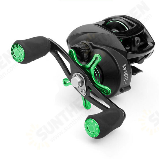 Fishing Reel 8.1:1 High Speed Fishing Reel BS2000 Best Baitcasting Reel 8KG Max Brake Force Reinforced Reel Drag Reel Carp Water Drop Reel