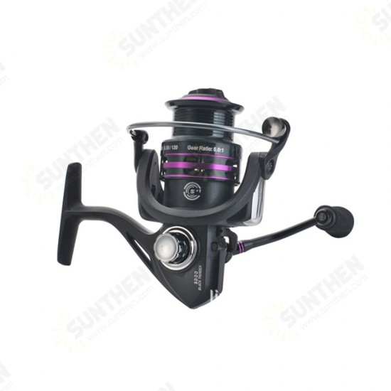 Fishing Reel 5.0:0.1 1000/2000/3000 Resistance Spinning Reel Right Left Hand Saltwater Fishing Casting Reels