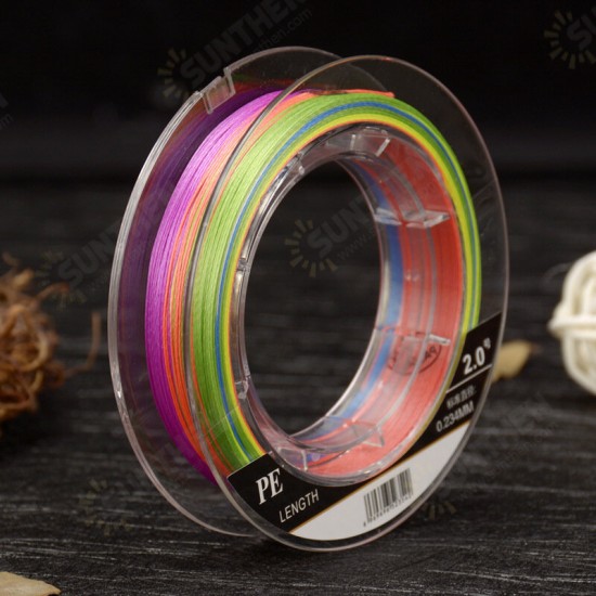 MAX-9 9 Strands Braided Fishing Line 100m Multi Color Super Strong Multifilament PE Braid Line-1.0/2.0/3.0/4.0/5.0/6.0/7.0/8.0