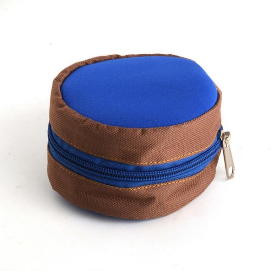 105*105*80MM Zippered Fly Reel Pouch Fishing Reel Protecting Bag