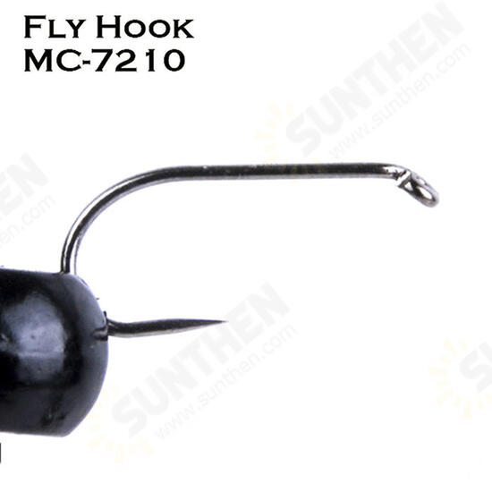 25Pcs/Box Barbless Fly Hooks For Fishing 5 Kinds of Models 3 Sizes