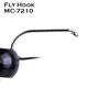 25Pcs/Box Barbless Fly Hooks For Fishing 5 Kinds of Models 3 Sizes