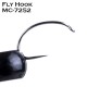 25Pcs/Box Barbless Fly Hooks For Fishing 5 Kinds of Models 3 Sizes