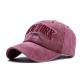 Men Women Washed Retro Embroidery Baseball Cap Outdoor Sunshade Adjustable Cycling Fishing Hats