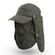 Fishing Hat Foldable Detachable Sun Protection Breathable Mosquito Veil Camping Fishing Hiking Duck Tongue Hat