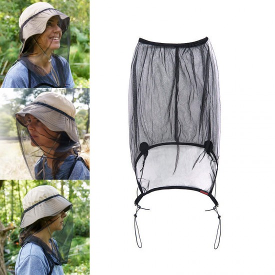NH19F005-Z Anti Mosquito Insect Net Hat Mask Head Face Guard Protector Cap Cover Suncreen