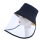 Outdoor Fishing Bucket Hat With Transparent Shield Anti-spittle Protective Hat Anti-Fog Dustproof Fisherman Hats