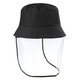 Outdoor Transparent Full Face Shied Hat Protective Bucket Hat Removable Anti-spittle Dustproof Face Mask Fishing Hat