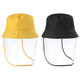 Outdoor Transparent Full Face Shied Hat Protective Bucket Hat Removable Anti-spittle Dustproof Face Mask Fishing Hat