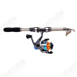 Telescopic Fishing Rod Set Spinning Reel Fishing Line Bait Lures Kit Carbon Fiber Sea Fishing Tackles Telescopic Fishing Rod Set Spinning Reel Fishing Line Bait Lures Kit Carbon Fiber Sea Fishing Tackles