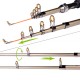 Telescopic Fishing Rod Set Spinning Reel Fishing Line Bait Lures Kit Carbon Fiber Sea Fishing Tackles