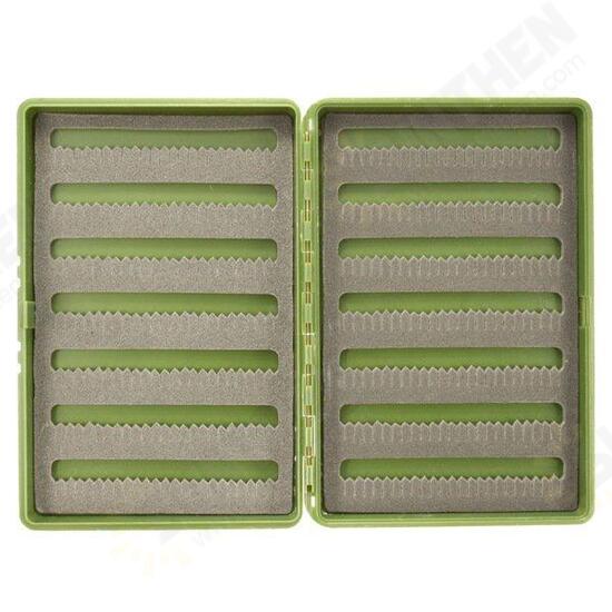 Plastic Slim Fly Fishing Box Fishing Tackle Box Slit Foam Insert