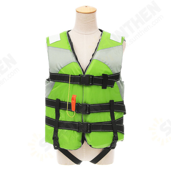 Reflective Adult Life Jacket Vest Professional Fully Enclosed Water Sports Safty Aid Swimwear Fishing Vest