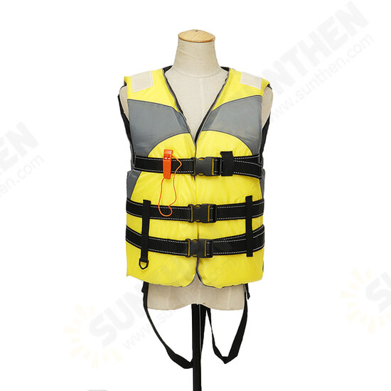 Reflective Adult Life Jacket Vest Professional Fully Enclosed Water Sports Safty Aid Swimwear Fishing Vest