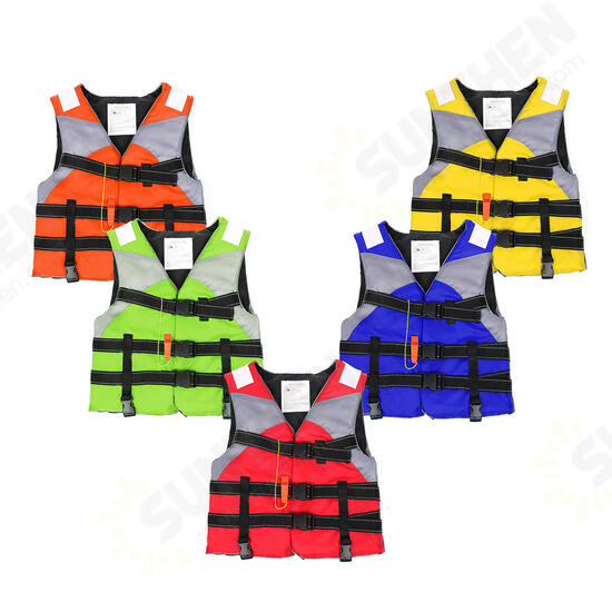 Reflective Adult Life Jacket Vest Professional Fully Enclosed Water Sports Safty Aid Swimwear Fishing Vest