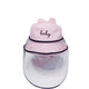 Removable Anti-spitting Cute Kids Fisherman Hat Protective Mask Hat Sunhat Dustproof Transparent Plastic Facemask Cover Hat for Children