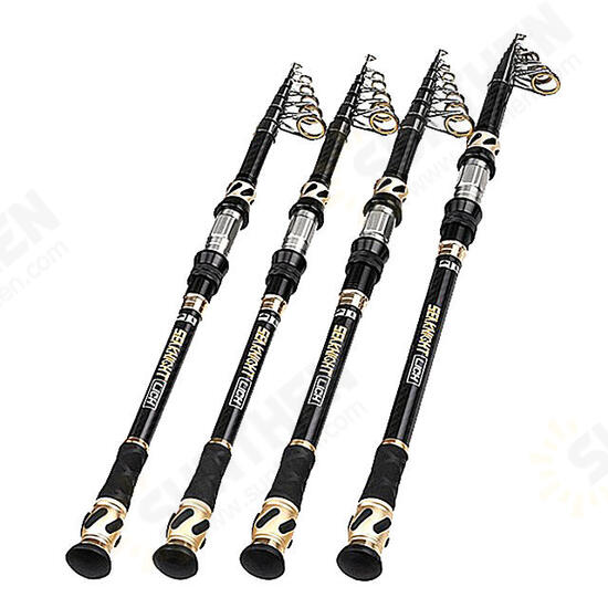 2.4M 2.7M 3M 3.6M Carbon Telescopic Fishing Rod M Power Spinning Rod Sea Fishing