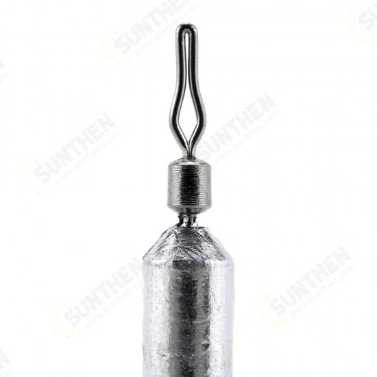 SK02 10PCS 2.5g 5g 7g 10g Lead Sinker Fishing Lead Sinker Weight Connecting Ring Tackle