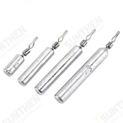 SK02 10PCS 2.5g 5g 7g 10g Lead Sinker Fishing Lead Sinker Weight Connecting Ring Tackle