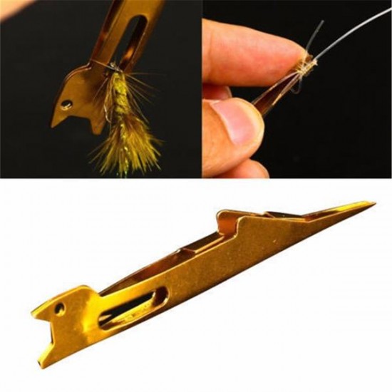Tie Knot Fly Fishing Line Tyer Tackle Metal Tying Tool Equipment