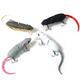 WS-N-027 1pc 15.5g 85mm Artificial Mouse Fishing Lure Swimbait 2 Segment Bait Lifelike Rat Lure For Freshwater Saltwater