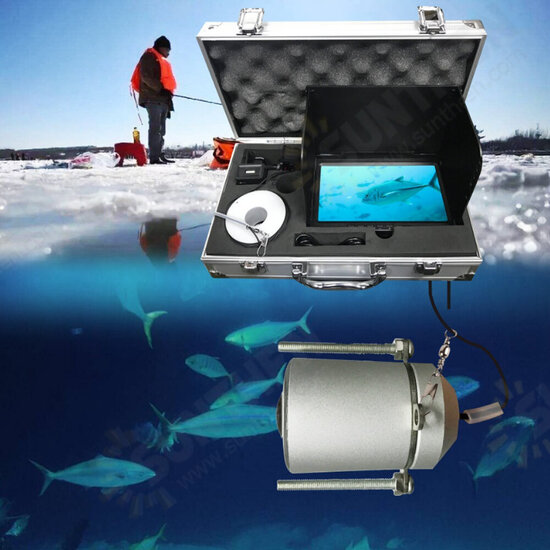 X11 7inch LCD Screen Underwater Fish Finder Waterproof 180° Wide Angle Wireless Echo Sounder Fishing Camera Outdoor Camping Fishing