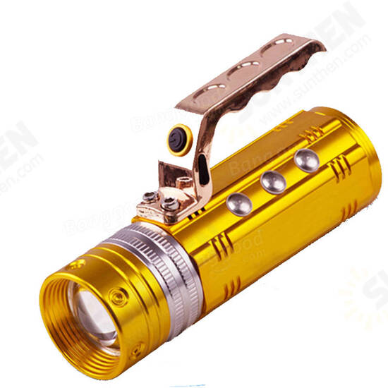 450LM 3 Color LEDs 200-300m Range Zoomable Rechargeable Fishing Flashlight With Charger 450LM 3 Color LEDs 200-300m Range Zoomable Rechargeable Fishing Flashlight With Charger
