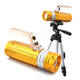 450LM 3 Color LEDs 200-300m Range Zoomable Rechargeable Fishing Flashlight With LCD Charger