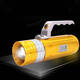 450LM 3 Color LEDs 200-300m Range Zoomable Rechargeable Fishing Flashlight With LCD Charger