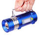 450LM 3 Color LEDs 500M Range Zoomable Rechargeable LED Fishing Flashlight Lamp With Charger