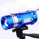 450LM 3 Color LEDs 500M Range Zoomable Rechargeable LED Fishing Flashlight Lamp With Charger