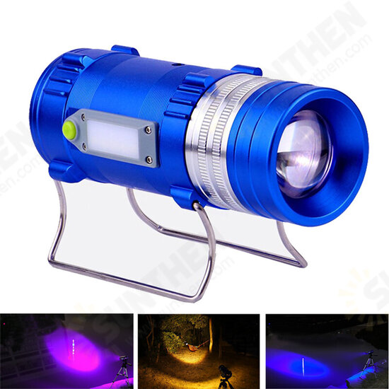 600LM 4 Color LEDs 500M Range Zoomable Rechargeable LED Fishing Flashlight Lamp With Charger 600LM 4 Color LEDs 500M Range Zoomable Rechargeable LED Fishing Flashlight Lamp With Charger