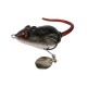 Y118 5cm 10.5g 3D Eyes Soft Mouse Bait Bells Sound Fishing Lure Frog Silicon Artificial Bait