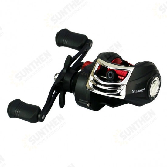 New Fishing Reel 7.2:1 High Speed Gear Ratio Saltwater Freshwater Metal Spool Baitcasting Reel 8kg Max Drag Fishing Wheel Reel