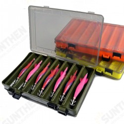 10/14 Grid Fish Lure Box Double Sided Plastic Fishing Bait Case Tackle Storage Box 10/14 Grid Fish Lure Box Double Sided Plastic Fishing Bait Case Tackle Storage Box