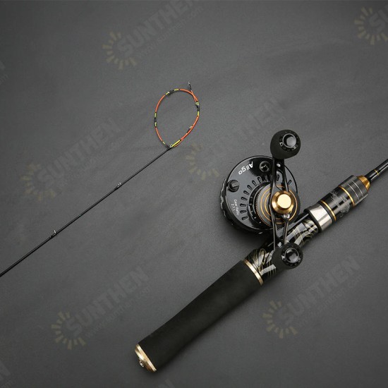 0.9-1.3m Titanium Alloy Micro Lead Raft Fishing Rod Solid Soft Tips Telescopic Fishing Rod