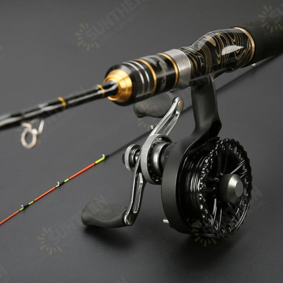 0.9-1.3m Titanium Alloy Micro Lead Raft Fishing Rod Solid Soft Tips Telescopic Fishing Rod