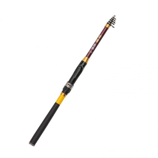 1 Pcs 1.8/2.1/2.4/2.7m Carbon Fiber Telescopic Mini Fishing Rod Travel Sea Fishing Pole Spinning Casting Rods